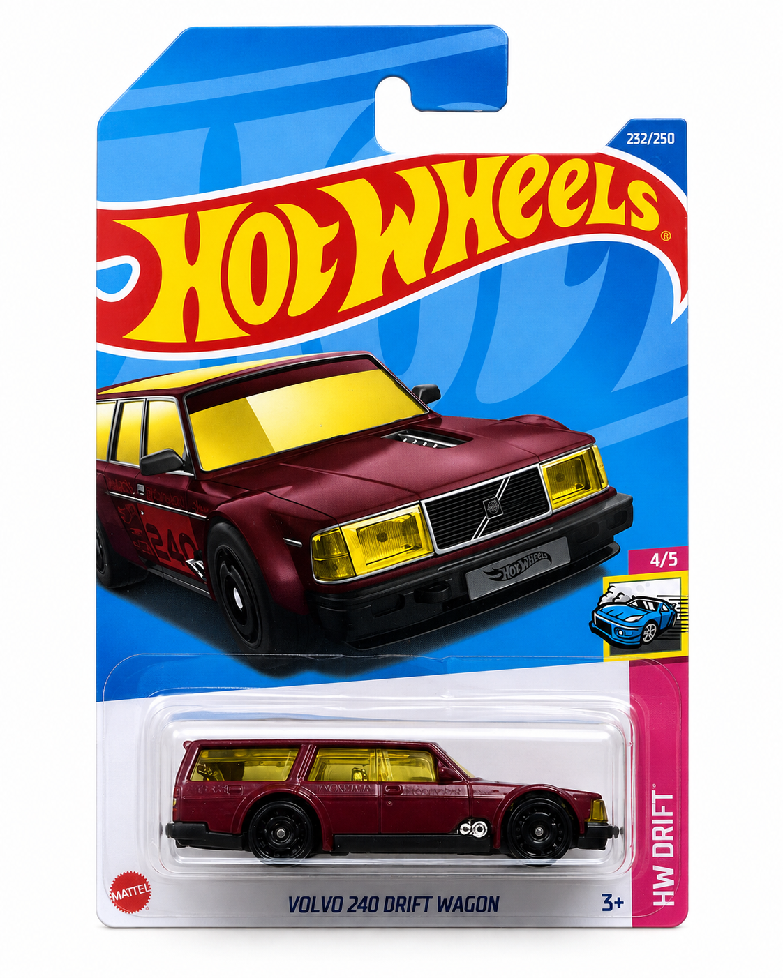 1:64 - Hot Wheels Volvo 240 Drift Wagon – HW Drift 4/5 | 232/250