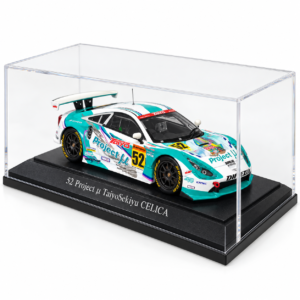 1:43 - EBBRO Toyota Celica Project μ TaiyoSekiyu #52 – JGTC GT300 2004 - vista diagonal frontal