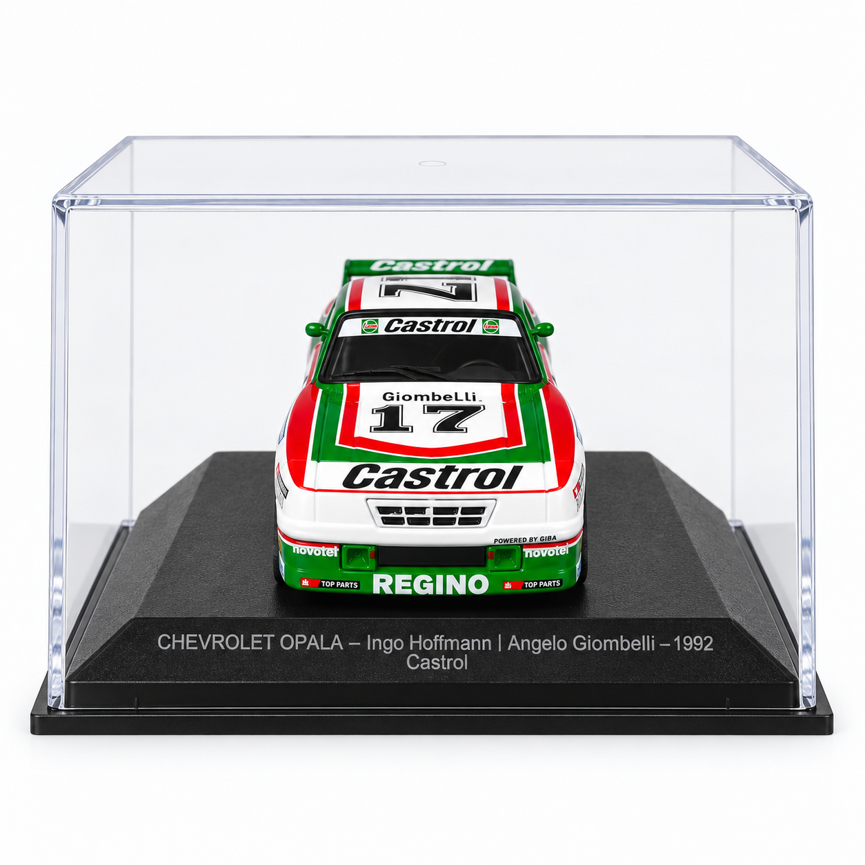 1:43 - IXO MODELS - Chevrolet Opala Castrol #17 – Ingo Hoffmann / Angelo Giombelli – 1992 - vista frontal