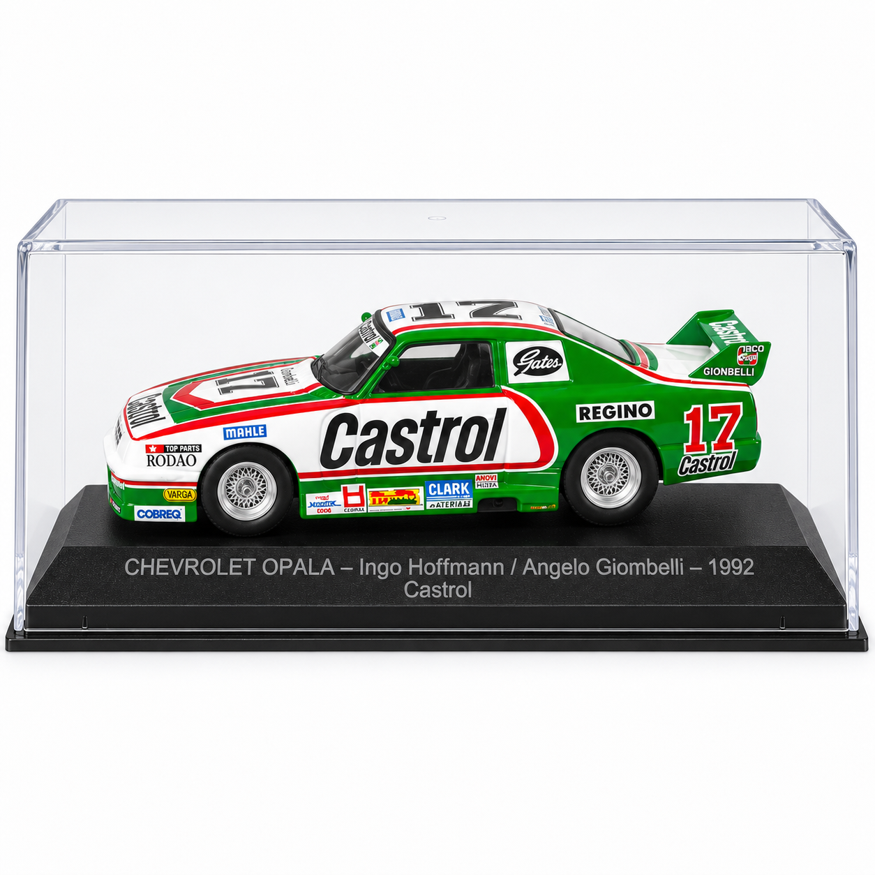 1:43 - IXO MODELS - Chevrolet Opala Castrol #17 – Ingo Hoffmann / Angelo Giombelli – 1992 - vista lateral oposta