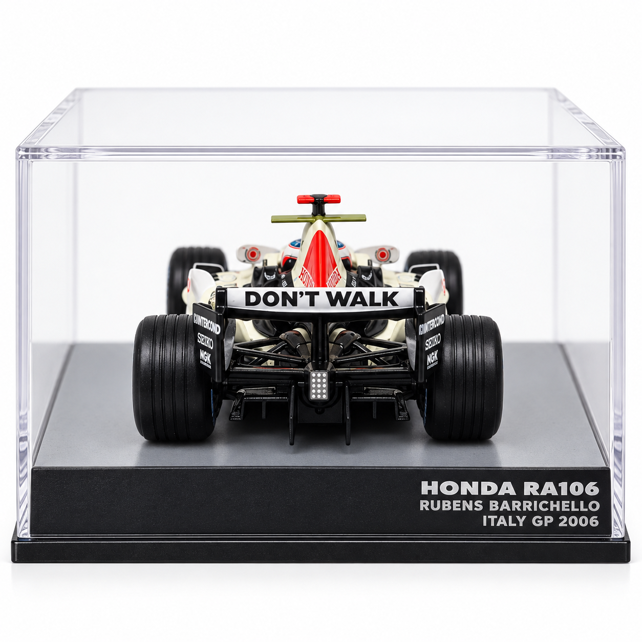 1:43 - IXO MODELS - Honda RA106 #11 – Rubens Barrichello – Italy GP 2006 - vista traseira