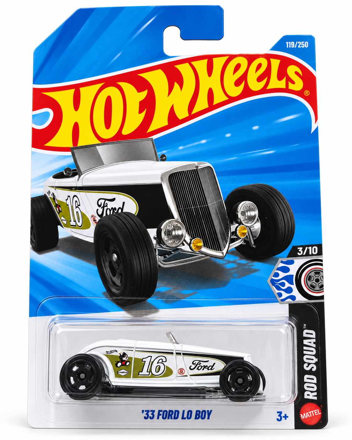Hot Wheels '33 Ford Lo Boy #16 | Rod Squad 3/10 | 119/250