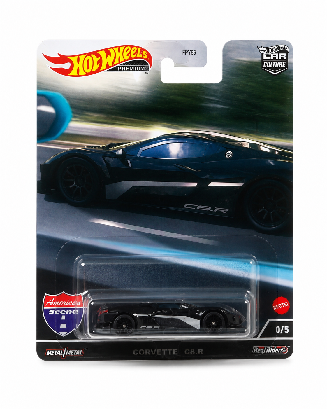 Miniatura Hot Wheels Premium Chevrolet Corvette C8.R Car Culture American Scene Chase 1:64