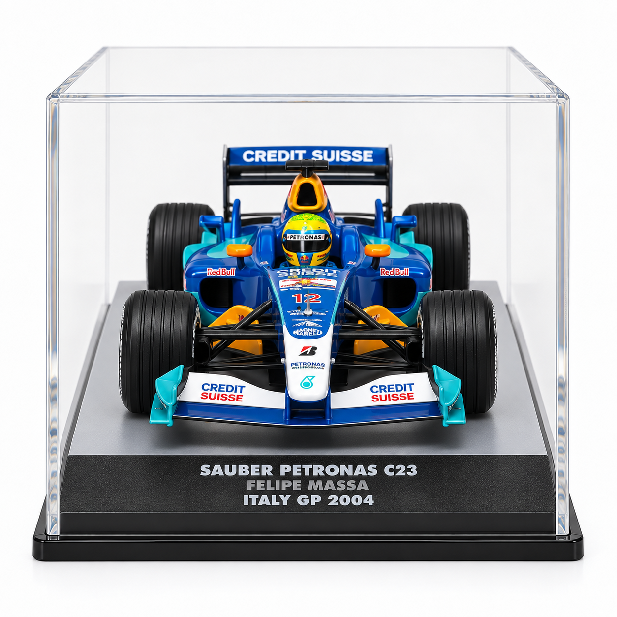 1:43 - IXO MODELS - Sauber Petronas C23 #12 – Felipe Massa – Italy GP 2004 - vista frontal