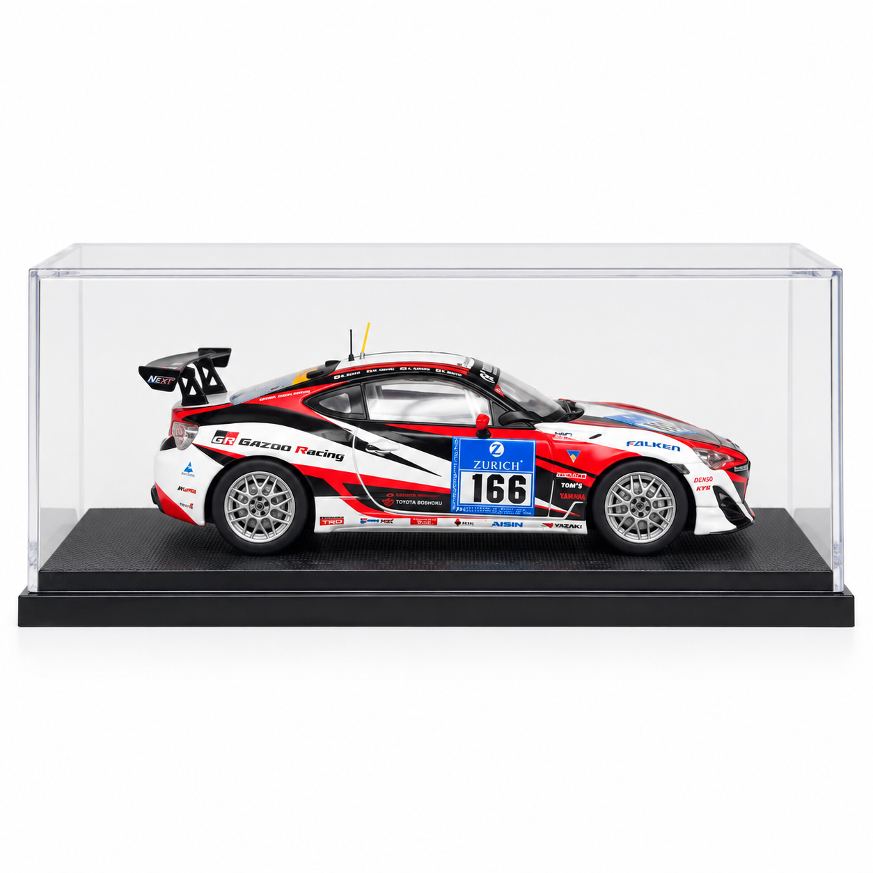1:43 - EBBRO - Toyota 86 Gazoo Racing #166 – Nürburgring 24h 2012 - vista lateral