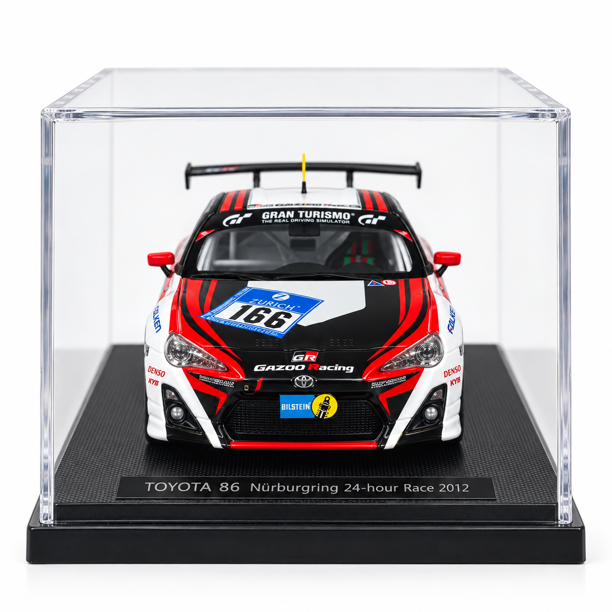1:43 - EBBRO - Toyota 86 Gazoo Racing #166 – Nürburgring 24h 2012 - vista frontal