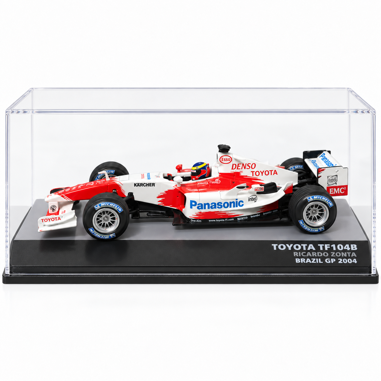1:43 - IXO MODELS - Toyota TF104B #17 – Ricardo Zonta – Brazil GP 2004 - vista lateral