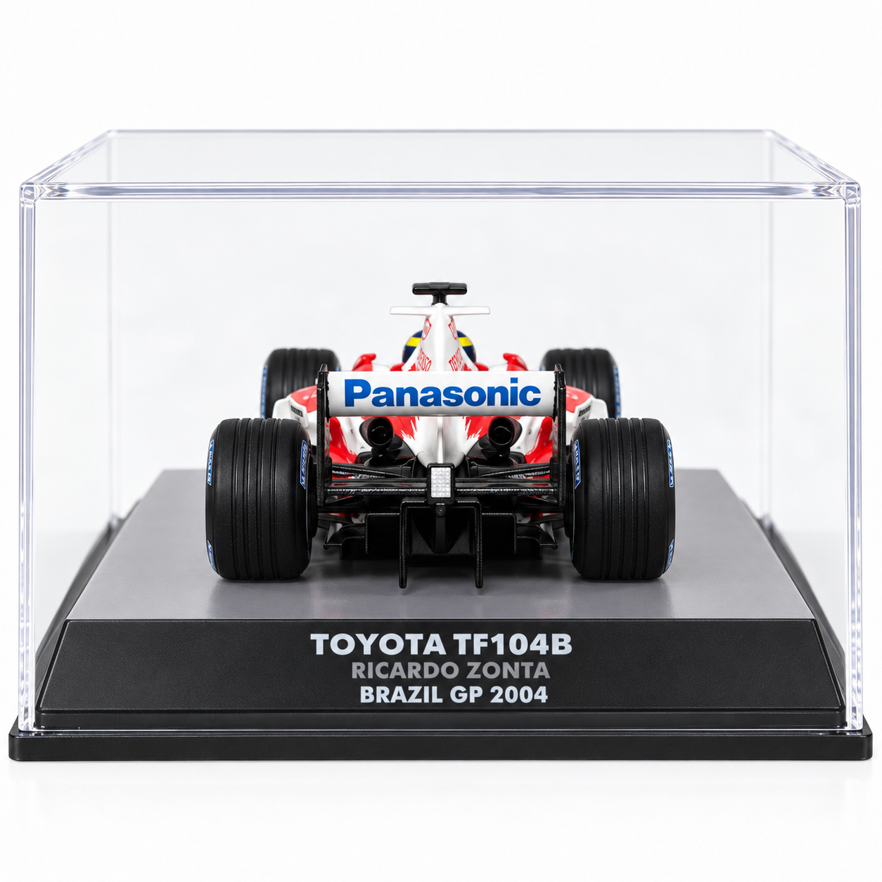 1:43 - IXO MODELS - Toyota TF104B #17 – Ricardo Zonta – Brazil GP 2004 - vista traseira