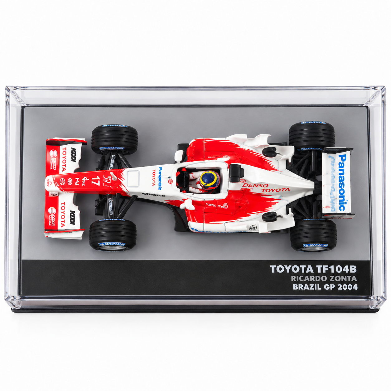 1:43 - IXO MODELS - Toyota TF104B #17 – Ricardo Zonta – Brazil GP 2004 - vista superior
